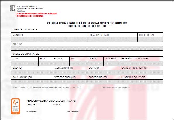 cedula de habitabilidad